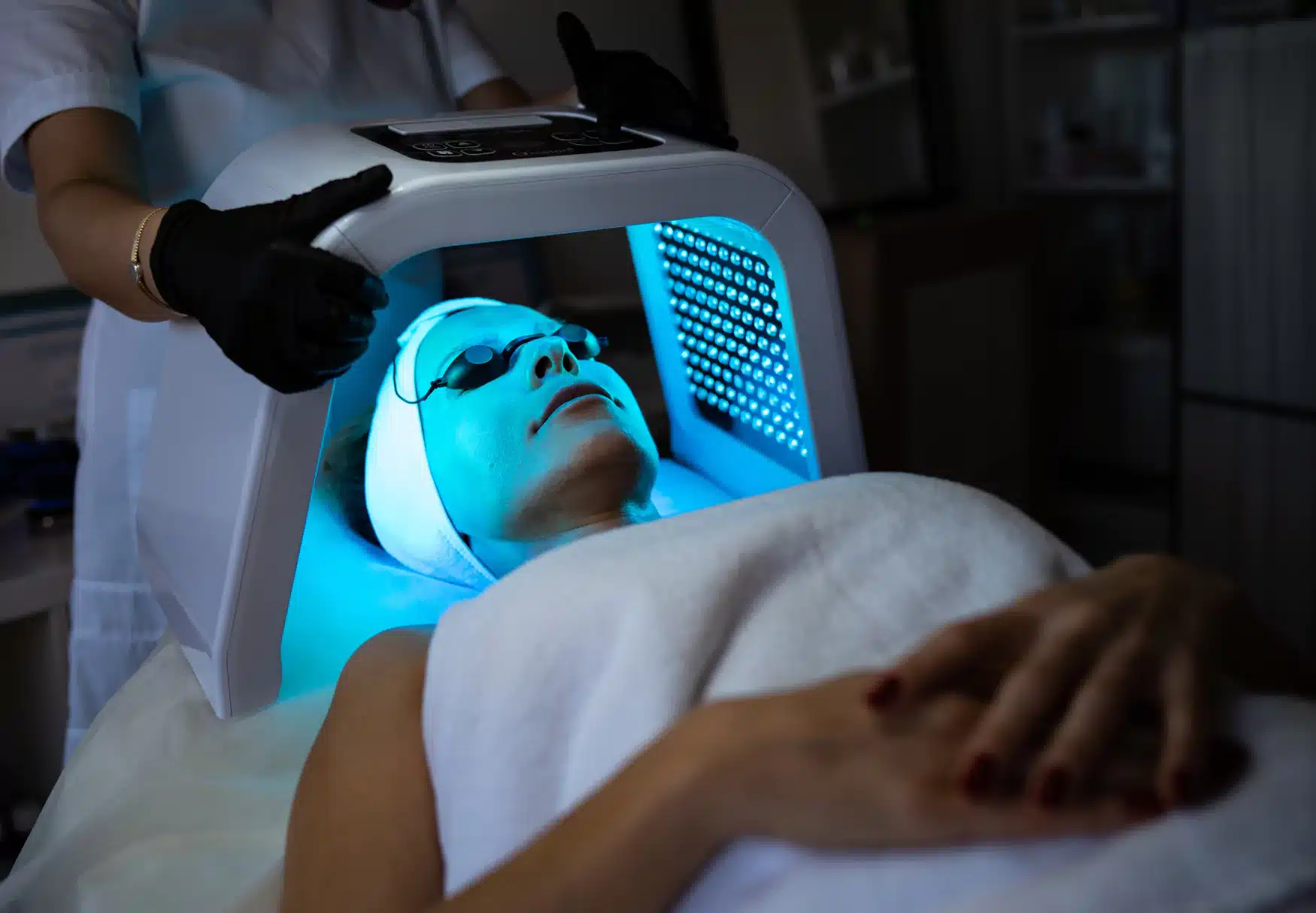 Morpheus8 logo with model woman smiling.